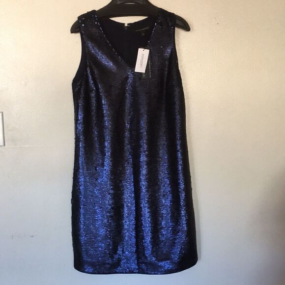 Banana Republic Sleeveless Sequined Dress Size 0 - Picture 1 of 8